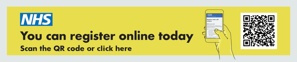 You can register online today – scan the QR code or click here